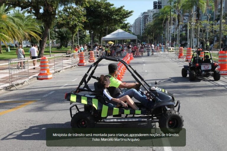 Avenida da praia de Santos terá trecho reservado ao lazer nos domingos