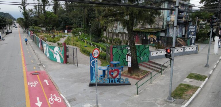 Nova ciclofaixa é criada para atender moradores da Zona Noroeste de Santos