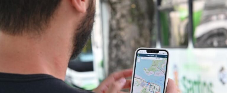 Crescem 10,3% os acessos ao aplicativo do transporte público de Santos