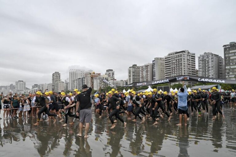 34º Triathlon Internacional de Santos envolve 1,2 mil atletas no domingo. Veja as alterações no trânsito